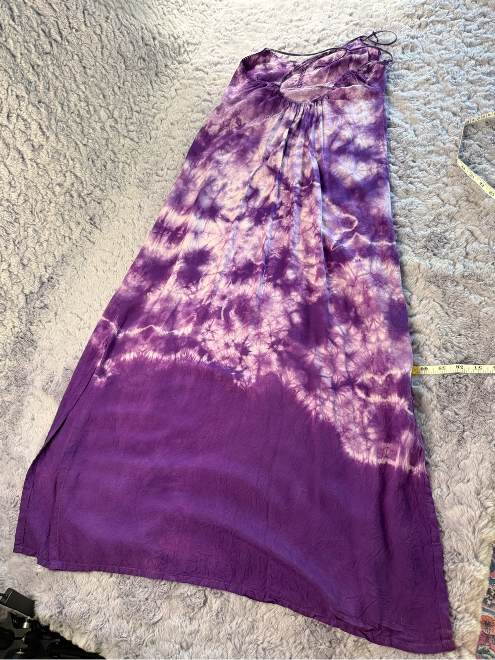 Purple Tie-Dye Slip Maxi Dress - Picture 2 of 8